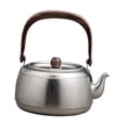 thumbnail image 3 of DOMELAY Camping Kettle Portable Drinkware Titanium Kettle for Outdoor Hiking Fishing 800ml argent, 3 of 9