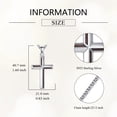 thumbnail image 2 of Wooden Cross Necklace 925 Sterling Silver Wood Cross Pendant Cross Jewelry Gifts For Women Men, 2 of 5