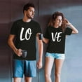 thumbnail image 3 of Same Gender Valentine's Day Special Meaning Printed T Shirt Valentine's Day T Shirt Women Pack Lose Women Shirts Womens Short Sleeve Shirts Plain Solid Color Shirts Womens Space Pack Womens Long Top, 3 of 3