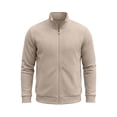 thumbnail image 4 of Mens Full Zip Cardigan Sweater Stand Collar Regular Fit Knit Sweaters, 4 of 6