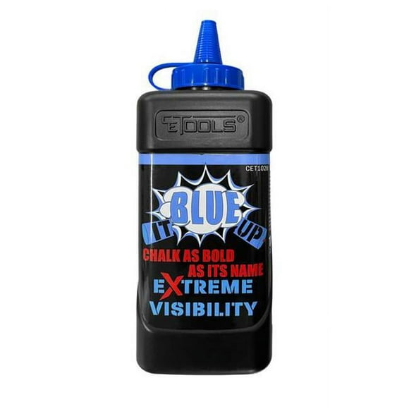CE Tools 2008400 Poudre de Craie Semi-Permanente Extreme Visibility It Up de 10 oz, Bleu