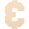 thumbnail image 1 of Krafty Supply - 5" Tall MDF Letter & | 1/8" Thick |Collegiate|Wooden Letter|Craft Alphabet Initials, 1 of 4
