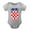 Gray, variant on Croatia Soccer Inspired Retro Football Baby Bodysuit - Cute Infant Bodysuit for Boys And Girls Gray-style 3months
