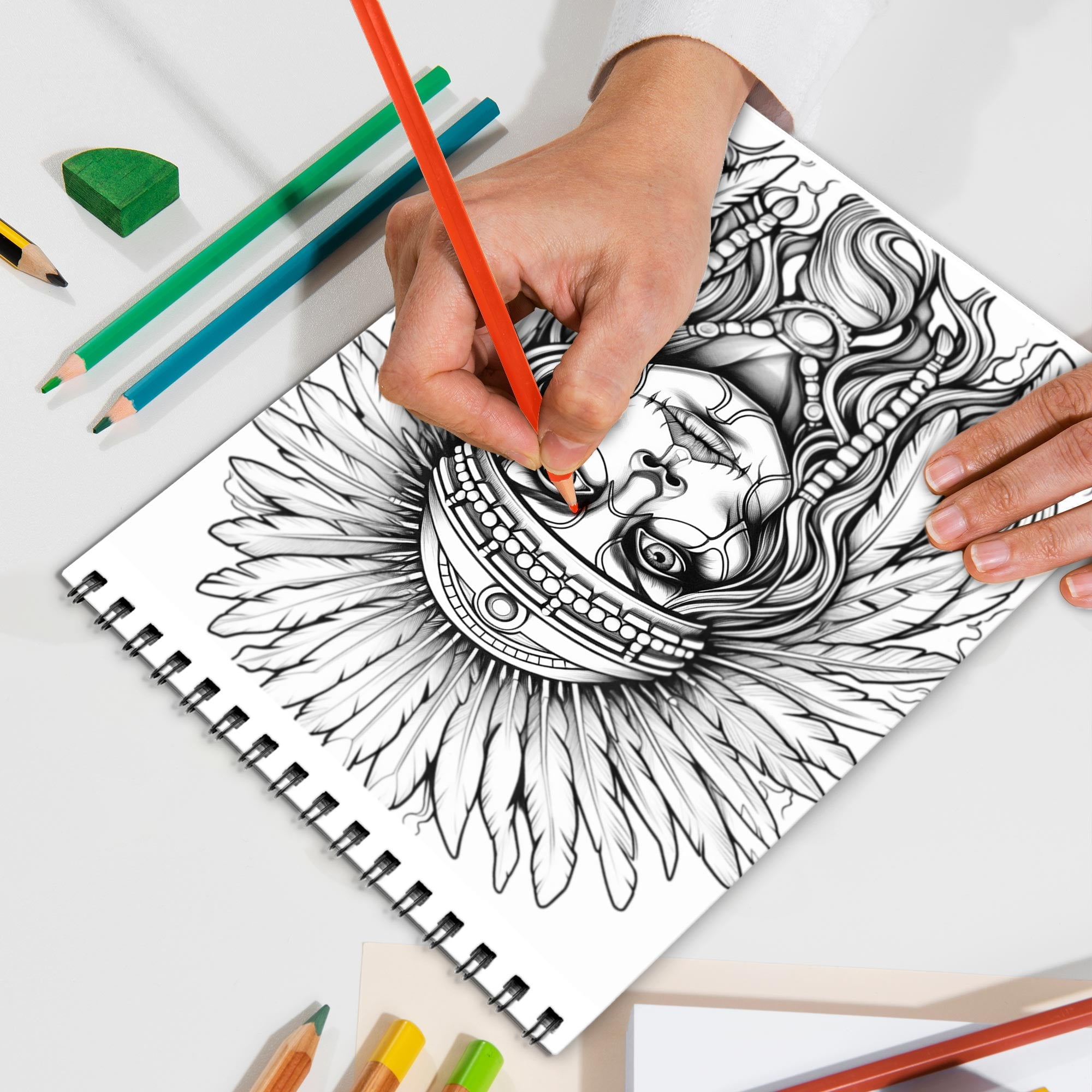 Tattoo Spiral Bound Coloring Book, Intricate Tattoo Designs for an Edgy and Artistic Experience, Great for Fans of Tattoo Art and Creative Challenges