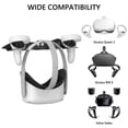 thumbnail image 2 of Geekria VR Wall Mount Stand Compatible with Meta/Oculus Quest Pro/Quest 2/Quest/Rift S/Valve Index/HTC Vive/HP Reverb G2/Playstation VR Game Accessories Storage Stand Hook Holder (Black), 2 of 6