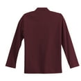thumbnail image 2 of Womens Silk Touch Long Sleeve Cotton/Polyester Polo Shirt Burgundy x-small, 2 of 6