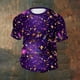 thumbnail image 3 of Ceisia Men's Loose Fit Mardi Gras Print T-shirt Short Sleeve Round Neck Festival Casual Daily Summer Tee Tops Purple XXXL Gifts, 3 of 8