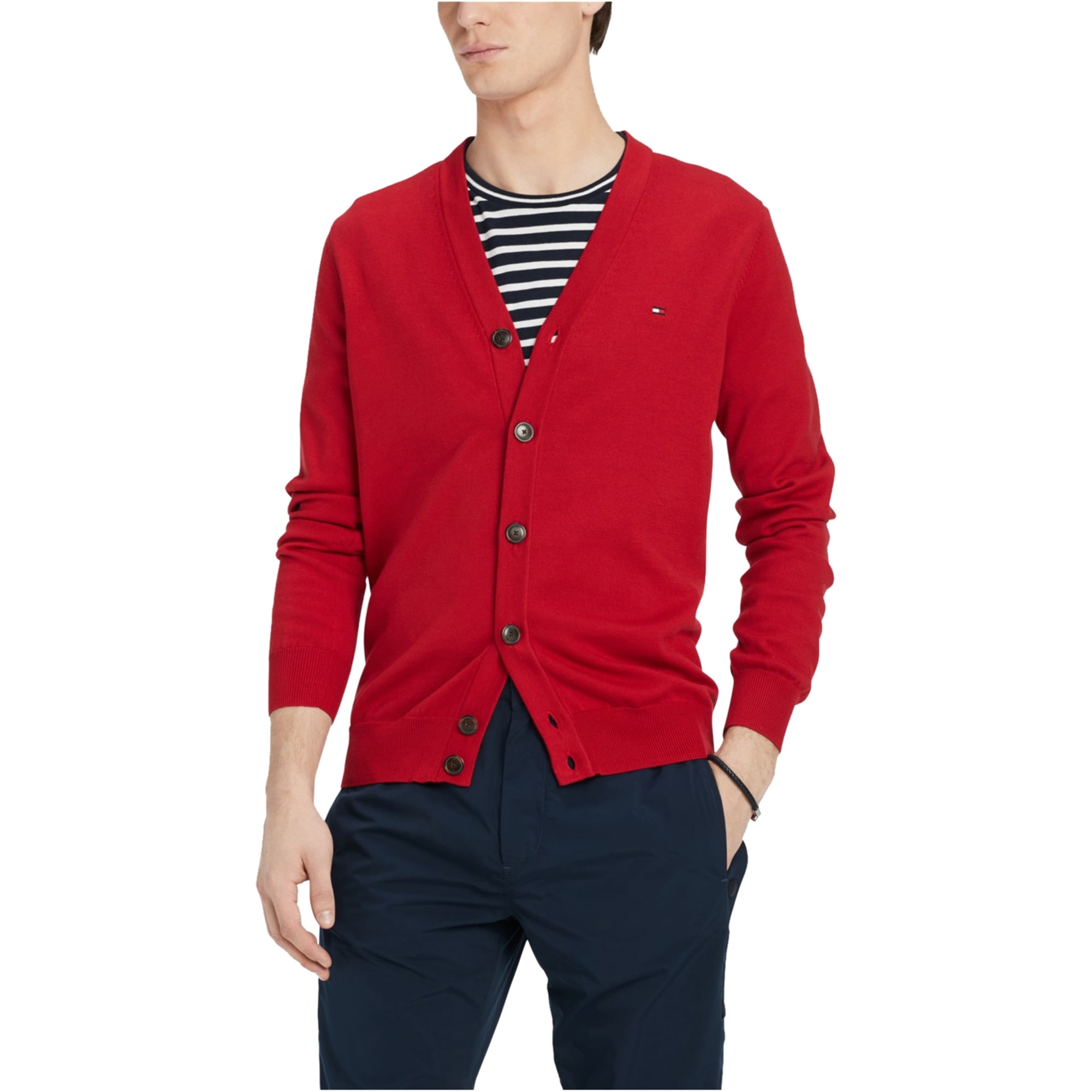 Tommy Hilfiger - Tommy Hilfiger Mens Button-Up Cardigan Sweater ...