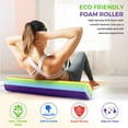 thumbnail image 3 of Yes4All 36inch Exercise Foam Roller EVA Rainbow Smooth, 3 of 7