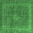thumbnail image 1 of Ahgly Company Indoor Square Oriental Emerald Green Industrial Area Rugs, 8' Square, 1 of 4