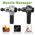 thumbnail image 3 of Gold Armour Massage Gun, 30 Adjustable Speeds Muscle Therapy Gun, Hand Held Body Deep Muscle Massager, 6 Types of Massage Heads, Quiet & Comfortable Muscle Soreness Relieves (Silver), 3 of 4