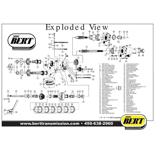 Bert Transmission 36 Low and Direct Shifting Rod - Walmart