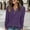 Purple, variant on NMMUED Sweaters for Women Pullover Sweaters for Women Ribbed Tops for Women Henley Shirts for Women, Blue L
