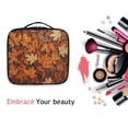 thumbnail image 6 of FORMRS Travel Makeup Bag Large Capacity Train Case Cosmetic Organizer with Adjustable Dividers, Fall Pattern, 6 of 8