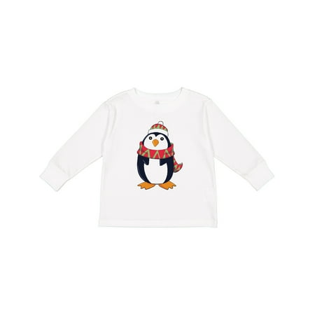 

Inktastic Cuddly Christmas Penguin Gift Toddler Boy or Toddler Girl Long Sleeve T-Shirt