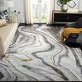 thumbnail image 2 of SAFAVIEH Craft Angjelko Abstract Area Rug, Grey/Gold, 12' x 12' Square, 2 of 7