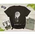 thumbnail image 4 of Black White Hot Air Balloon Art Drawing Flying In The Sky T-shirt Hot Balloon Lover Shirt For Men Women Kids Boys Girls Teens Gift Tshirt, 4 of 8