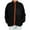 Black, variant on Lilgiuy Men's Lamb Fleece Coat Casual Solid Color Long Sleeve Warm Hoodless Zipper Coats Streetwear Loose Jackets Black