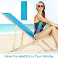 thumbnail image 4 of Repuesto de lona para silla de playa (120 x 43 cm), 2 fundas para sillas de exterior, color azul cielo profundo, portátil, reclinable., 4 of 9