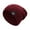 wine red, variant on Men's Unisex Knit Baggy Beanie Hat Ski Slouchy Chic Knitted Cap Wool Beanie Elastic Hat