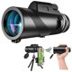 thumbnail image 2 of Telescopio monocular de alta potencia 80 para exteriores, fotografía con teléfono móvil, observación de aves, negro con abrazadera universal y trípode, 2 of 4