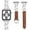 Brown, variant on Dwitch for Cowboy Strap Compatible with Apple Watch Strap 42/44/45/49mm, iWatch SE Series 9 8 7 6 5 4 3 2 1 Ultra, Women's and Men's Denim Chain Metal Chain Splicing Design Bracelet,White