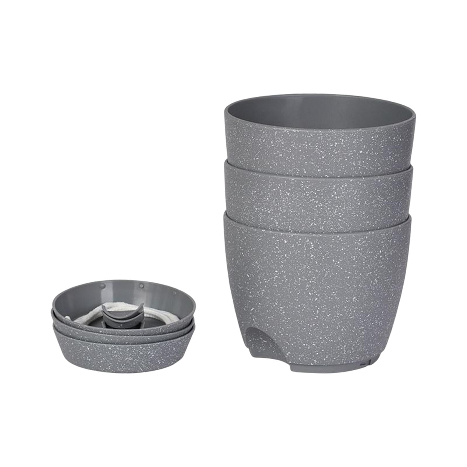 3Pcs Flower Pots Water Absorbing Flowerpot With Drainage Hole, Plant