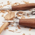 thumbnail image 5 of Onaparter 3 Pcs Carving Knife Wood Kit Useful Woodworking Knives Wooden Supplies Gift Tools （Brown）, 5 of 6