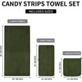 thumbnail image 3 of Extra Large Bath Towel Set of 6 (40"x80"),Oversized Bath Sheet Super Soft Highly Absorbent Microfibers Quick Dry Luxury Shower Towel for Bathroom Spa Gym Hotel Yoga (Olive Green, 6Piece), 3 of 18