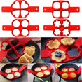 thumbnail image 4 of Omelette Pancake Maker, Sartén antiadherente, Utensilios de cocina, Egg Cooker, Omelette Pan, Utensilios de cocina, 1 pieza/forma-3/ kaili Sencillez, 4 of 5