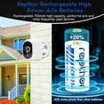 thumbnail image 4 of Rapthor CR123A Rechargeable Lithium-ion Battery 4 Pack 750mAh with UN UL Certified for Arlo VMC3030 VMK3200 VMS3230/3330/3430/3530 Wireless Security Camera Flashlights Polaroid, 4 of 5