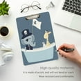 thumbnail image 3 of FORMRS Acrylic Clipboard with Low Profile Clip Standard A4 Letter Size, 12.5" x 9", Cute Animals, 3 of 8