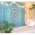 thumbnail image 3 of Gypsie Blu Mandala Twin Hippie Wall Tapestry Boho Wall Hanging Beach Bedspread Living Room Decor Bedsheet Tapestries, 3 of 3