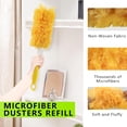 thumbnail image 5 of ZQZiQi 30-Count Disposable Duster Refills with 1 Handle, Compatible with Swiffers, 360°   Electrostatic Dust Trapping Replacement Heads for Home Furniture & Electronics Cleaning, 5 of 6