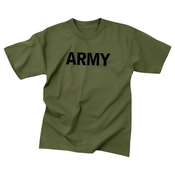 Rothco 5896 Olive Drab Military Physical Training Short Sleeve T-Shirt - Army - 2XL