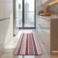 thumbnail image 4 of Red Christmas Folk Pattern Kitchen Rug Mat,Kitchen Runner Rugs Non Skid Washable,Decorative Kitchen Floor Mats for Kitchen,Sink,Laundry,17"x47.2", 4 of 7