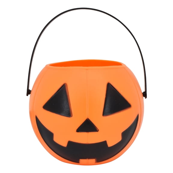 Mini Jack-o'-Lantern Trick-or-Treat Pail, Orange, 3.5", Halloween by Way To Celebrate