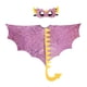 thumbnail image 4 of Capa de dinosaurio para niños, capa de dragón, disfraz cómodo para festivales rosa, 4 of 9