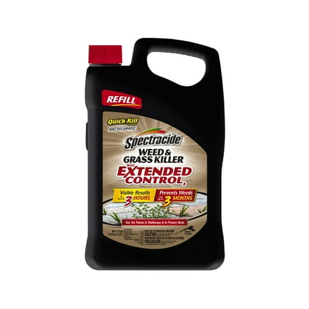 Spectracide Weed & Grass Killer w/ Extended Control, Refill, 1.33 G