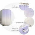 thumbnail image 3 of Romantic Purple Shower Curtain, 60" x 72", White Gradient Waterproof Bathroom Curtain Washable Shower Curtain Set with 12 Hooks, 3 of 6