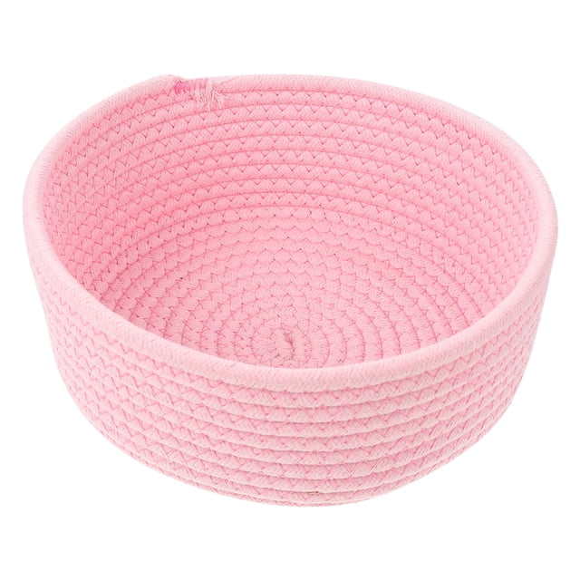 MasteelfCA Cotton Rope Storage Basket Woven Basket Desktop Sundries Storage Box Finishing Basket