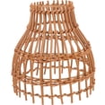 thumbnail image 1 of HEALEEP Simulated Rattan Lampshade 1Set Light Brown Rustic Style Homeowners Decoration, 1 of 7