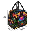 thumbnail image 3 of Disketp Mexican Flower Traditional1 Bolsa Térmica para Almuerzo para Hombre y Mujer, Ideal para Trabajo, Senderismo y Picnic, 3 of 8