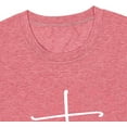 thumbnail image 4 of Faith Shirt Women Short Sleeve Crew Neck Cute Tee Graphic Shirts Tops Christian T-Shirts for Women, 4 of 5