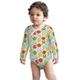 thumbnail image 2 of Xecao Colorful Ping Pong Rackets1 Print Baby unisex-baby Cotton Long-sleeve Bodysuits-3 Months, 2 of 6