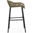 thumbnail image 4 of Roomfitters Outdoor Rope Barstool Set of 2, Powder-Coated Iron Frame with Woven Polyester Rope, Stylish and Comfortable Seating for Patio, Garden, or Poolside, Natural, 4 of 9