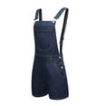 thumbnail image 3 of Fesfesfes Jeans for Women Cute Casual Sports Double Shoulder Pocket Easy Jeans Rompers, 3 of 8