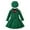 Green, variant on lnmuld Winter Outfits 2 Piece Elegant Floral Girl Dress Set with Cape and Hat for and Casual Winter Wear Solid Color Size:2XL