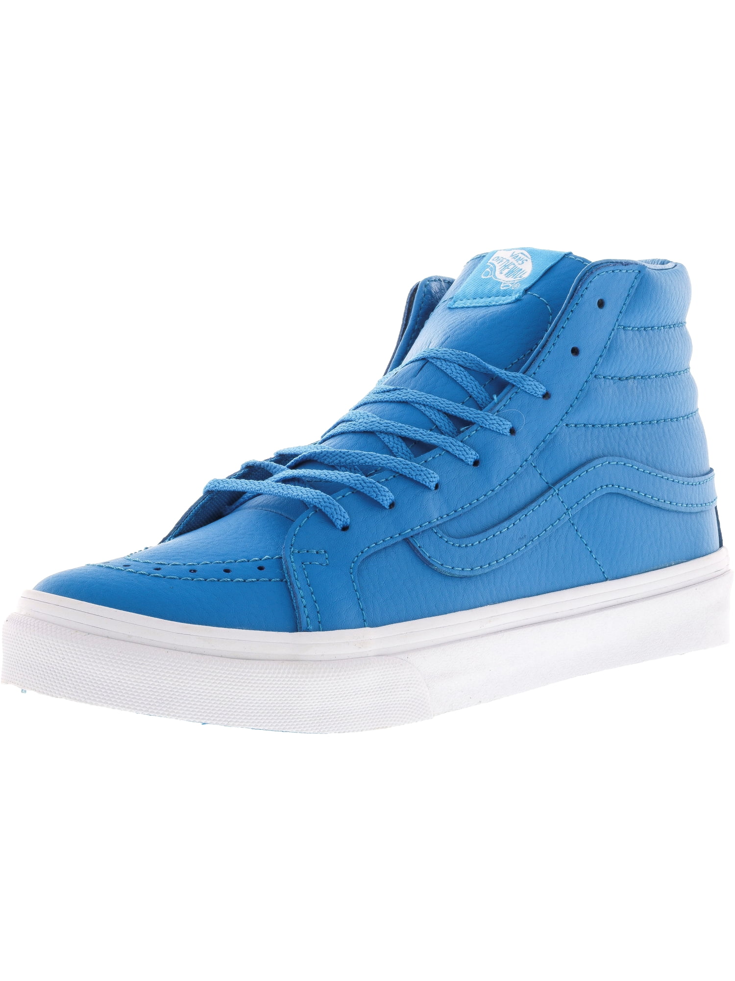 vans blue leather shoes