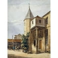 thumbnail image 2 of Auguste-Sébastien Bénard 14x18 Gold Ornate Wood Frame and Double Matted Museum Art Print Titled - House Known as Saint-Louis and Hangar. (1837), 2 of 4